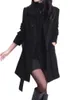 Пальто 2023, женская осенне-зимняя двубортная куртка с длинным рукавом и отложным воротником, женские корейские классические тонкие средние пальто 240105