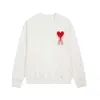 AMIS 디자이너 남성 자수 후 까마귀 하이 스트리트 후드 티 여성 스웨트 셔츠 붉은 심장 긴 소매 커플 파리 넥 패션 뉴 x7qujohj johjkjhn kjh