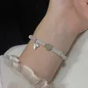 Charm Armbänder S925 Sterling Silber Bambus Armband Mädchen 2024 Licht Luxus Nische Zart, Geschenke Hand Schmuck zu geben