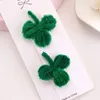 Acessórios de cabelo 2pcs Lucky Clover Haripins para meninas St. Patrick's Day Chapéu Botas Clipes Crianças Festa Barrettes Headwear Crianças Hairgrips