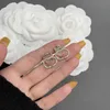 Orecchini da donna di stile di fascia alta Alla moda e alla modaBellissimi aghi in argento S925 Eleganti e di nicchia Emperement Squisita fattura Oro rosa e argento