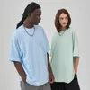 Men's T Shirts 28 färger Summer Herr Plain Tshirts Hip Hop 230g Cotton Solid Basic 2024 Streetwear Harajuku Fashion Casual Tops Tees