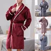 Herren-Nachtwäsche, verdickter Bademantel, Winter-Fleece-Kleid, warme Flanell-Robe, Damen-Samt-Paar, Korallen-Nacht-Herbst