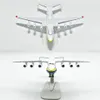 Antonov-an225 1400 miniatuur 20 cm metalen gegoten vliegtuigmodel grote transportvliegtuigen collectie kinderspeelgoed voor jongens 240104