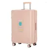 Walizki Wysokiej jakości bagaż dla kobiet walizka na kołach Universal Wheel Trolley 20 -calowy hasło Podróż na pokład