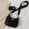 Designerskie luksusowe torby na ramię Wysokiej jakości nylonowe torebki ścienne Tsselling Portfel Portfel Kobiety Pakiety na zewnątrz rzeczy worki krzyżowe hobo 263h