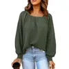 Women's Hoodies Elegant Ladies Long Lantern Sleeve Solid Pullovers Summer 2024 Korean Fashion Oversized Sweatshirts Women Casual Jumper Tops