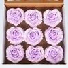 Fleurs décoratives 9 pièces de Rose savon fleur en forme de coeur saint valentin fête de mariage noël bricolage cadeau créatif