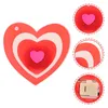 Broches 15 pièces broche coeur lumineux saint valentin broche clignotant lumière rouge Costume Badge accessoires décor pour anniversaire