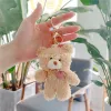 12 cm Carton Cartoon en peluche en peluche en peluche jouet mini-nœud papillon ours animal en peluche jouet kawaii en peluche sac de trèfle