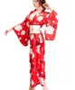 Maillots de bain pour femmes Kimonos pour femmes Sexy Beach Cover Up Floral Print Manches longues Lâche Ouvert Front Coton Cardigans Duster