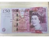 Copy Money Actual 1:2 Size Game Cash Role Play Prop Movie Making Fake BANK Note Dallor Euro GBP Ljclv