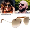 JackJad Vintage Classic 3422 OUTDOORSMAN CRAFT Style Leather Sunglasses 2021 Brand Optical Glass Lens Sun Glasses De Sol 220216246U