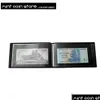 Cadres et moulures Modings Feuille 40 Ouvertures Album de billets de banque Papier Monnaie Stock Collection Protection C0926243A Drop Delive Dhpsc