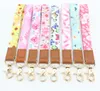 10 stks Sleutelhangers Pols Lanyard Camouflage Band Band karabijn Sleutelhanger Houder Sleutel Hand Voor GirlsWomenMen 048130022