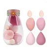 Esponjas de maquiagem 6 pcs Puff Sponge Drift Bottle Beauty Egg Water Drop Bevel Cut