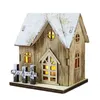 クリスマスの装飾明るい家の村の木製の飾りの素晴らしいディスプレイLEDライトr7ubのための絶妙なデザイン