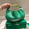 2024 Handvat Plaid Grote Gehaakte Schoudertas Tote Winkelen Handtas Handtassen Clutch Portemonnee Gouden Dinerzakken 32cm Mode Magnetische Knop