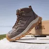 GOLDEN CAMEL Outdoor Hiking Shoes Thick-soled Casual Men's Winter Boots Sports High-top Trekking Shoes for Men Autumn 240104