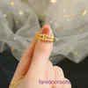 Tifannissm Anneaux boutique en ligne en gros Arracher Instagram Vent Froid Lumière Luxe Haute Qualité Bague Couronne Papillon Mode Queue Polyvalente Ont Boîte D'origine