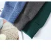 Outono inverno quente dos homens suéteres moda gola alta retalhos pullovers coreano streetwear pulôver casual roupas masculinas 240104