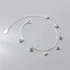 Braccialetti con ciondoli S925 Argento placcato Nappa Colorato Zircone Perline Bracciale Bangle per le donne Elegante regalo di gioielli per feste Sl410