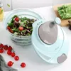 Onlycook Multifunktionale Lebensmittelsiebe Küche Kunststoff Salatschleuder Manuelle Gemüsesalat Waschmaschine und Trockner Zubehör 240104