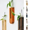 Wooden Rope Wall Hanging Shelve Plant Flower Arrangement Plant Hangers Wood Wall Hydroponic Plant Rack for Home Decor Vase Rack 240105