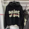 Hoodies للرجال ، مصمم Sweatshirts Mens Saint Michael Denim Tears Flower Printed Hoodie Sweatshirt Fashion Massion Saint Hoodie 2301