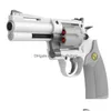 Pistola Giocattoli Colt Python Doppia Azione Revoer Giocattolo Pistola Blaster Launcher Modello di Tiro Morbido per Adts Ragazzi Regali di Compleanno Consegna di Goccia