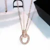 Designer parafuso pingente colar série amor moda luxo jóias cuidador original na moda 18k diamante de ouro para mulheres colar de jóias de prata colares 9cx7