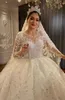 Vestidos 2023 luxo árabe dubai vestido de baile vestidos de casamento contas cristais bling vestido brilhante vestido de noiva macio tule designer quinceaner