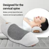 Chiropraktyka przyczepności na szyję poduszka poduszka podgrzanie wibrujący masażer do rozluźnienia bólu szyjnego bólu kręgosłupa przemieszczenie sprężyn 240104