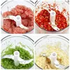 520ml Manual Food Chopper Hand Pull String Vegetable Cutter Onions Garlic Chopper Portable Food Mincer for Garlic Ginger Fruits 240105