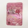 Pink White Mylar Bag 500mg Zipper Packaging Pouch Retail Packaging Bags Pfmvx