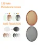 Lentilles pochromiques de Prescription à indice 156, verres de Transition gris marron pour myopie, hypermétropie, lentilles de lunettes de soleil Anti-éblouissement O1565112058