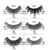 Faux cils 3 paires 3d imitation de vison coiffure cils nature brush camionnes cils individuels strip sais coups faux outils de maquillage z004 oteft