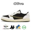 jumpman 1 low retro jordan 1s travins scott Scarpe da ginnastica Anti-Moka Olive Black Phantom Panda Palomino OG UNC sport all'aperto【code ：O】