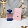 Wierook Mijn Designer Merk Per Way Damesgeur 90ml Edt Parfum Intense Keulen Goede geur Tijdblijvende Lady Body Mist Kwaliteit Fas Dhrjh 822