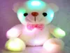 Colorato LED Flash Light Bear Doll Peluche Animali di peluche Dimensioni 20cm 22cm Orso Regalo per bambini Regalo di Natale Peluche ripiene9160184