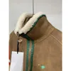 5A Guccc Designer Down Jacket Parka Femme Intégration De Fourrure D'hiver Oie Blanche Remplissage Épissage Laine Tricoté Manteau Chaud Pour Hommes