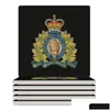 Mattor kuddar bord Royal Canadian monterad - RCMP Ceramic Coasters Square Anpassa matta för rätter Dricker Estetiska droppleveranshem