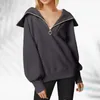 Women's Hoodies Womens Fall Fashion Oversized Quarter Zip Pullover Sweatshirts Hoodie