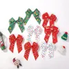 205pc/parti jultryck Bow Hair Clips Christmas Ribbon Bows Baby Girl Christmas Barrettes Hairpins For Kid Xmas Headwear 240105