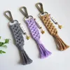 Keychains Leather Key Chain Accessories Letter Love Stars Diy Trendy Bohemia Casual Fashion Originality Macrame For Holiday Gift