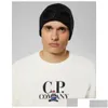 Berretti Due Occhiali Cp Company Autunno Inverno Caldo Cappelli da sci Lavorato a maglia Spessa Berretti Skl Cappello Occhiali Berretti2856774 Sport all'aperto A Drop Dhsix