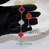 Classic Van Fashion Charm Bracelets Four Leaf Clover Red Agate Laser Five Flower Grass Bracelet Small and Luxurious Lucky Chalcedony With Box Jun 5XSW