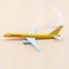 16cm Alloy Metal Air DHL B757 Airlines Airplane Model Boeing 757 Airways Plane Stand Diecast Aircraft Kids Gifts Y200104259q