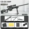 AWP Sniper Rifle Toy Guns Blaster Manual Manual Dart Modello di lanciarazzi realistici per i ragazzi Regali per adulti