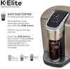 Caffettiere K-Elite Macchina per caffè a cialde K-Elite monodose Oro spazzolato | Stati Uniti | NUOVOL240105